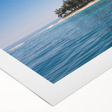 Art deco poster featuring a vibrant Central American landscape on rolled canvas, ideal for dining room wall art.