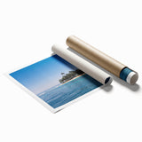 Extra large rolled print of a serene Honduran landscape with vibrant greenery and floral elements.