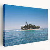 Central American landscape on stretched canvas, featuring lush greenery and distant mountains, ideal for kitchen wall art.