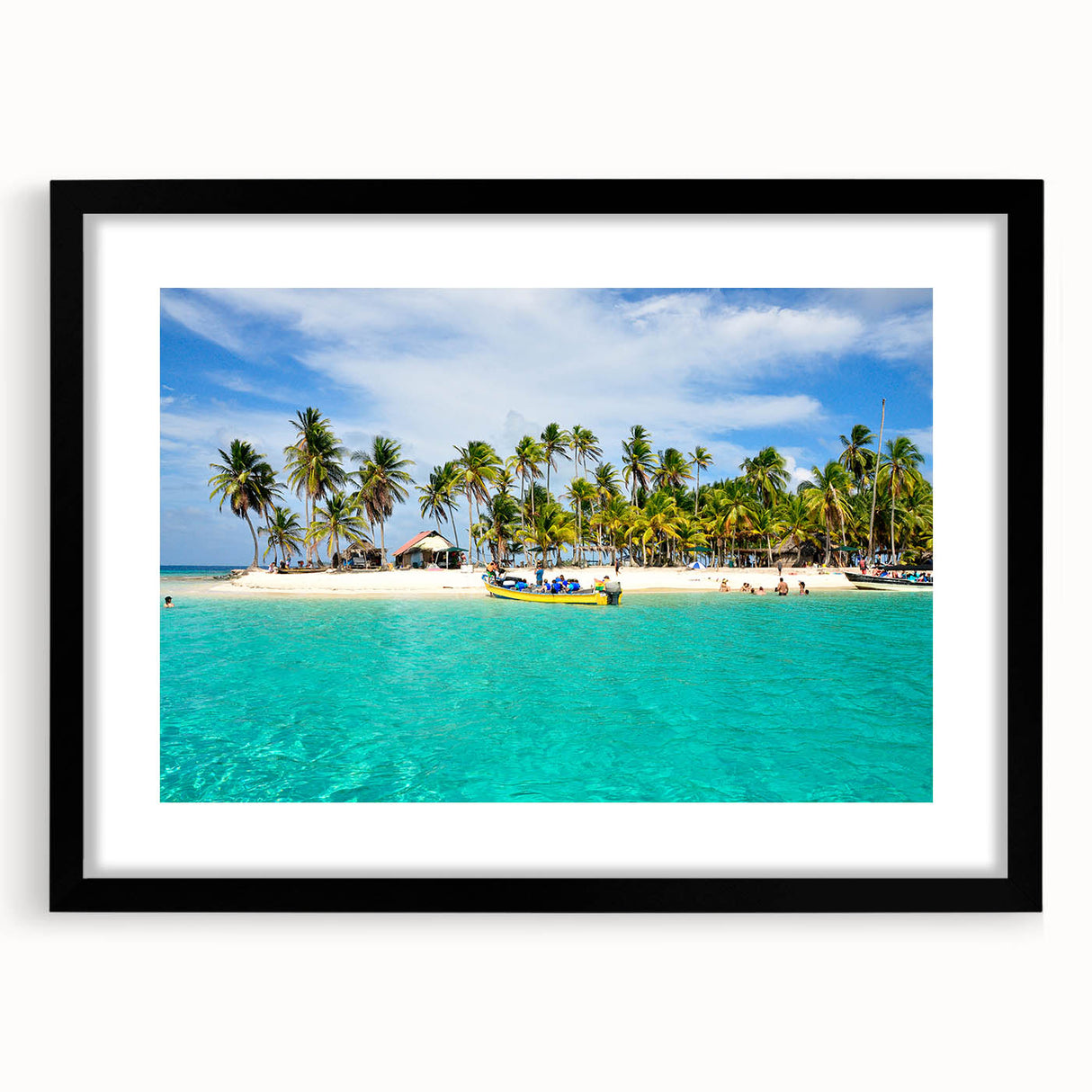 Extra large abstract art print featuring a colorful.