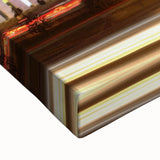 Large art of an Albanian landscape in black and white on stretched canvas, ideal for bedroom wall decor.