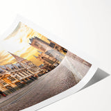 Extra large wall art featuring line art flowers in muted gray tones on a rolled canvas.