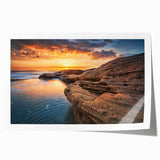 Extra large rolled print of a Bulgarian landscape with vibrant green and floral elements, ideal for dining room wall art.