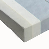 Black and white landscape art painting of a European scenery on large stretched canvas, ideal for bedroom wall decor.