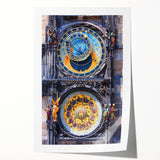 Extra large rolled print of Prague cityscape with vibrant twilight hues, ideal for dining room wall art.