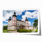Rolled print of Czech Republic scenery with soft pastel hues, ideal for dining room wall art.