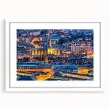 Textured art print of Bath, England in abstract style with earthy tones on a framed white mat, ideal for bedroom ambiance.