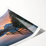 Extra large rolled print of line art flowers in muted earth tones, ideal for large living room wall art.