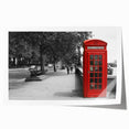 Extra large rolled print of London scenery with muted floral designs, perfect for art wall dining room.