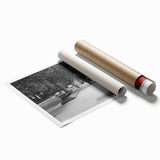 Extra large rolled print featuring a muted floral design, ideal for classy bathroom or large living room wall art.