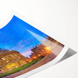 Extra large rolled print featuring line art flowers in Oxford, England, ideal for large living room wall art.