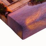 Black and white landscape art painting of Oxford on stretched canvas, ideal for bedroom wall decor.