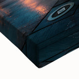 Black and white landscape art painting of Piccadilly, England on stretched canvas, suitable for bedroom wall decor.