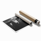 Extra large wall art featuring Stonehenge in muted gray tones on a rolled print, suitable for classy bathroom decor.