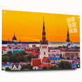 Large abstract wall art of a European scenery in Estonia, rendered on acrylic glass.