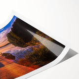 Extra large wall art featuring line art flowers in monochrome, ideal for large living room decor, on rolled print format.