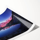 Extra large wall art featuring line art flowers in pastel shades on a rolled canvas, ideal for large living room decor.