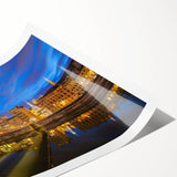 Extra large wall art featuring line art flowers in neutral tones on a rolled print, suitable for large living room decor.