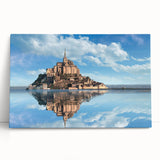 Black and white photo of the Eiffel Tower on a large stretched canvas, ideal for kitchen wall art.