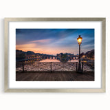 Extra large abstract art print of Paris scenery in muted gray tones on a framed canvas, ideal for living room decor.