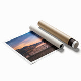 Extra large rolled print of a Parisian street scene in muted watercolor tones, ideal for classy bathroom wall art.