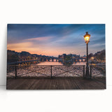 Black and white photo of the Eiffel Tower on a large stretched canvas, ideal for kitchen wall art.