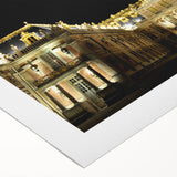 Art deco poster of Versailles scenery in pastel shades on rolled canvas, suitable for dining room wall art.