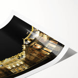 Extra large wall art featuring line art flowers in muted tones on a rolled canvas, ideal for large living room decor.