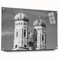 Acrylic print of Munich scenery in muted colors, ideal for dining room art.