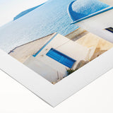 Art deco poster of a Crete, Greece landscape on rolled canvas, with muted earth tones, ideal for dining room wall decor.