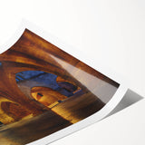 Extra large wall art featuring line art flowers in muted tones on a rolled print, suitable for large living room decor.