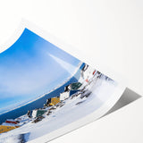 Extra large wall art featuring line art flowers in muted green tones on a rolled canvas, ideal for large living room decor.