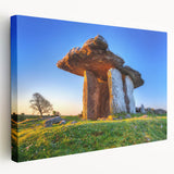 Large canvas print depicting the Cliffs of Moher in Ireland, featuring muted green and blue tones.