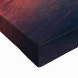 Black and white landscape art painting of Lake Como on stretched canvas, suitable for bedroom wall art.