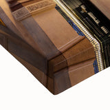 Large art of a black and white Milan landscape on stretched canvas, ideal for bedroom decor.