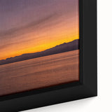 Extra large framed canvas featuring a textured depiction of Mount Etna, Italy in black with colorful accents.