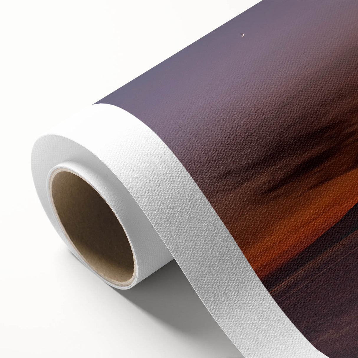 Art deco poster of Mount Etna in muted earth tones on rolled canvas, suitable for nursery wall art or dining room decor.
