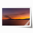 Rolled print of Mount Etna in vibrant twilight hues, ideal for art wall dining room.