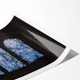 Extra large wall art of Portofino, Italy, featuring line art flowers in muted colors on a rolled print.