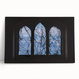 Black and white large art print of Portofino, Italy on stretched canvas, suitable for kitchen wall art.