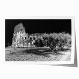 Extra large rolled print of Rome scenery in soft pastel shades, suitable for art wall dining room or bathroom.