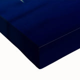 Black and white landscape art painting of a Lithuanian scene on large stretched canvas, suitable for bedroom decor.