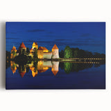 Black and white photo of a European cityscape on a large stretched canvas, ideal for kitchen wall art or bedroom ambiance.