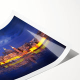 Extra large wall art featuring line art flowers in muted earth tones on rolled canvas, suitable for large living room decor.