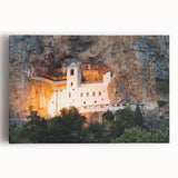 Black and white photo of Montenegro scenery on stretched canvas, ideal for kitchen wall art or bedroom ambiance.