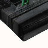 Black and white landscape art painting of Amsterdam on large stretched canvas, ideal for bedroom wall decor.