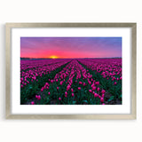 Extra large wall art featuring an abstract textured scenery of the Netherlands in muted earth tones, framed in silver.