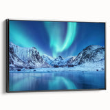 Black and white framed canvas depicting a vintage European landscape, ideal for bedroom wall art.