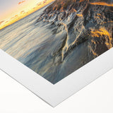 Art deco poster of a European cityscape in muted gray and blue tones, rolled canvas, suitable for dining room decor.