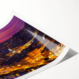 Extra large wall art featuring line art flowers, in minimalist style on a rolled print, suitable for large living room decor.